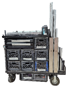 Car Rigging Hardware Cart w/Speed Rail Organ Complete