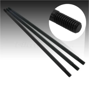 18" x 3/8" Aluminum Black Rod