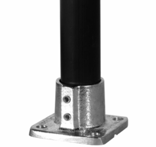 1 1/4" Speed Rail Fitting No. 45 Square Floor Flange