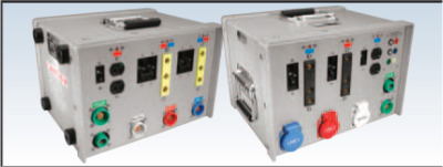 AC Power 600 Amp Camlock Flow Thru to 2 x 100A 120V & 2 x 240V Distribution Box