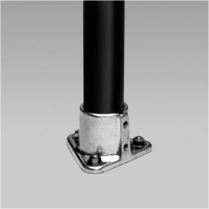 1 1/4" Speed Rail Fitting No. 40 Triangular Floor Flange