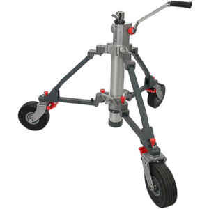 Matthews Midi Vator Double Riser Low Crank-Operated Light Stand (Pneumatic Wheels)
