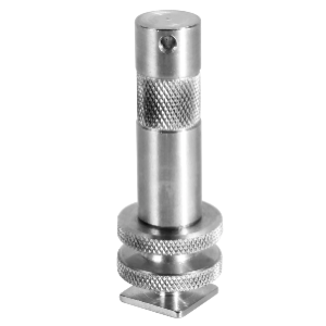 3" Baby Pin (5/8") to Hot Shoe Adapter
